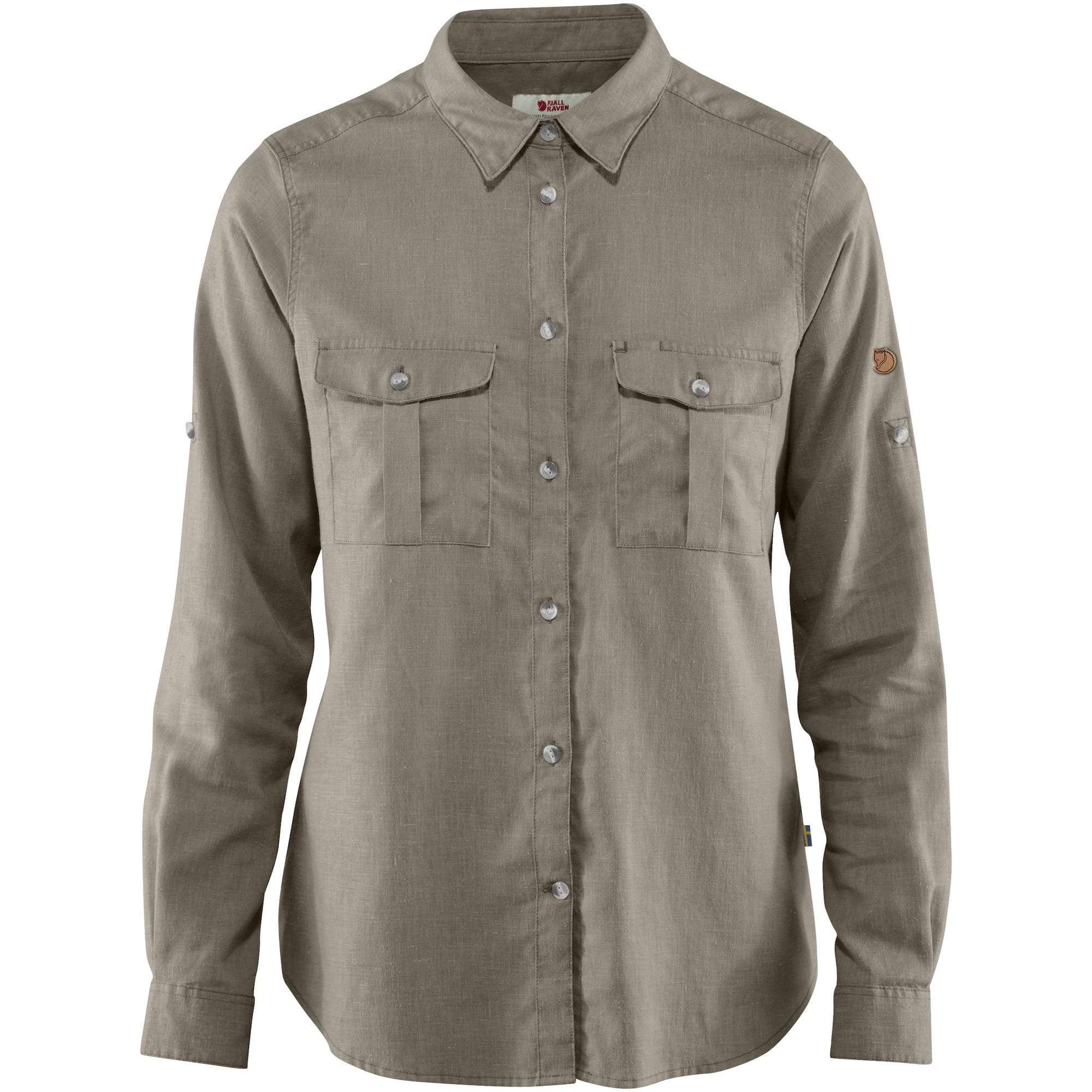 Fjällräven Shirt M / Fog Fjällräven Övik Travel Shirt LS W's