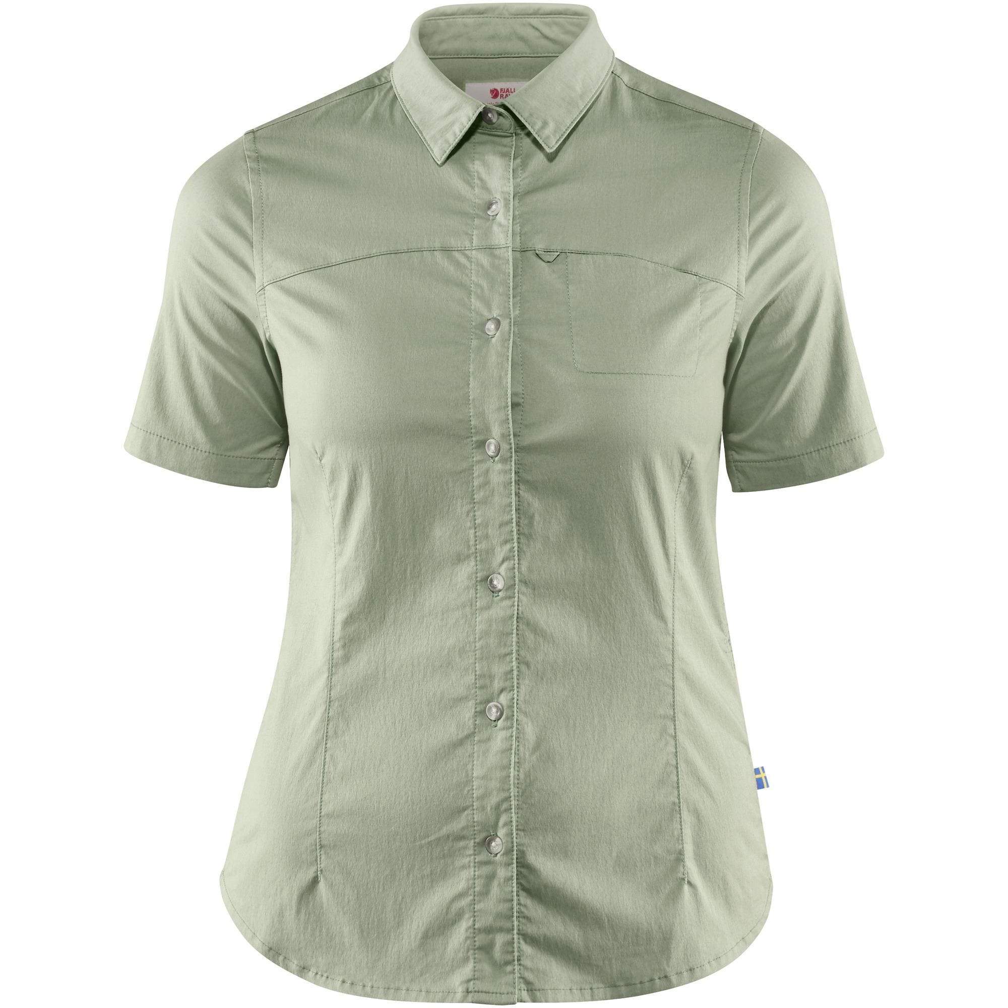 Fjällräven Shirt M / Sage Green Fjällräven High Coast Stretch Shirt SS W's