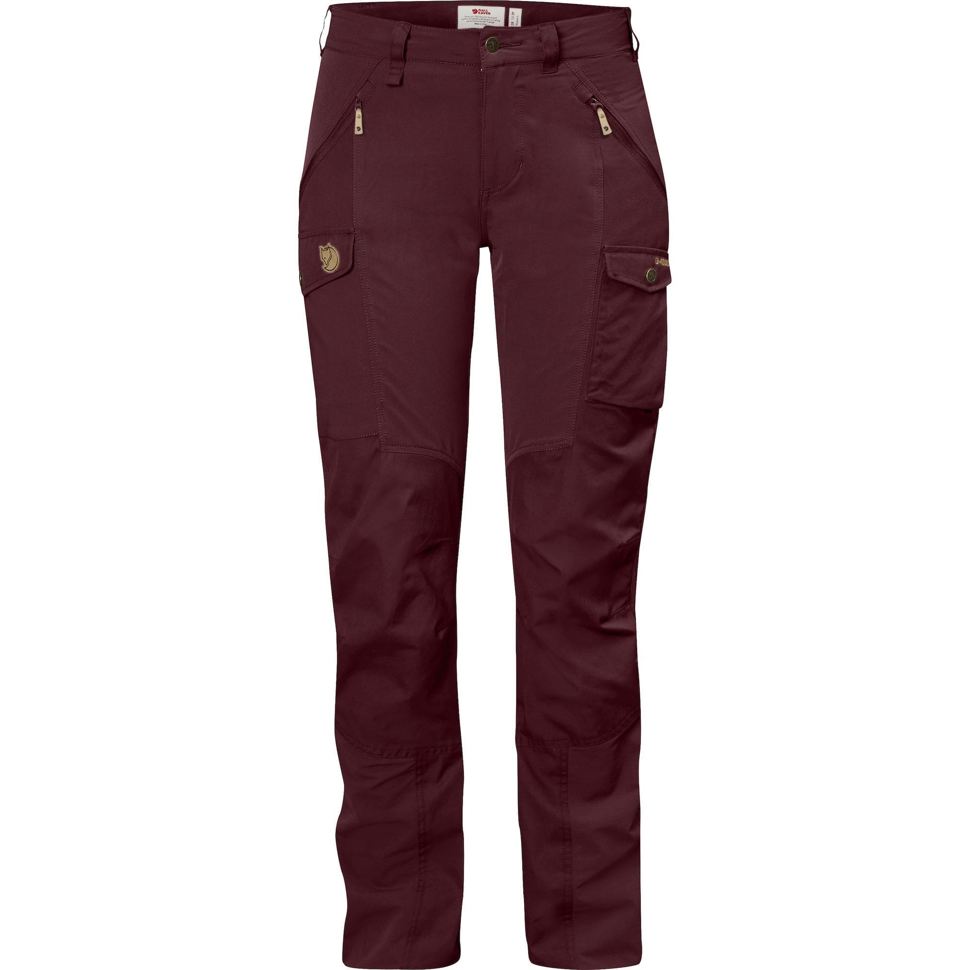 Fjällräven Trousers 36 EU / Dark Garnet Fjällräven Nikka Trousers Regular Fit W's