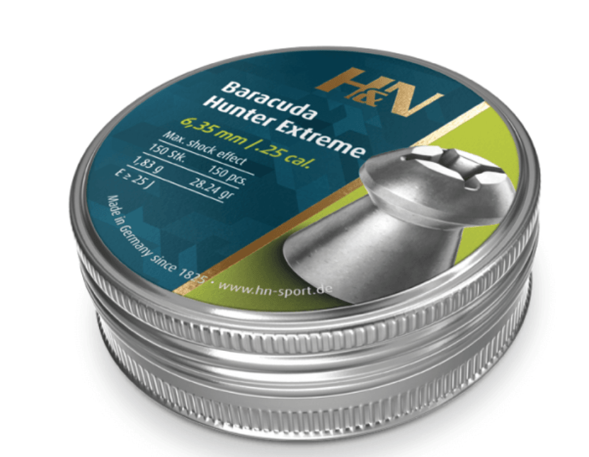 H&N Sport Pellets .25 cal/6.35mm (150pcs) H&N Sport Baracuda Hunter Extreme Pellets