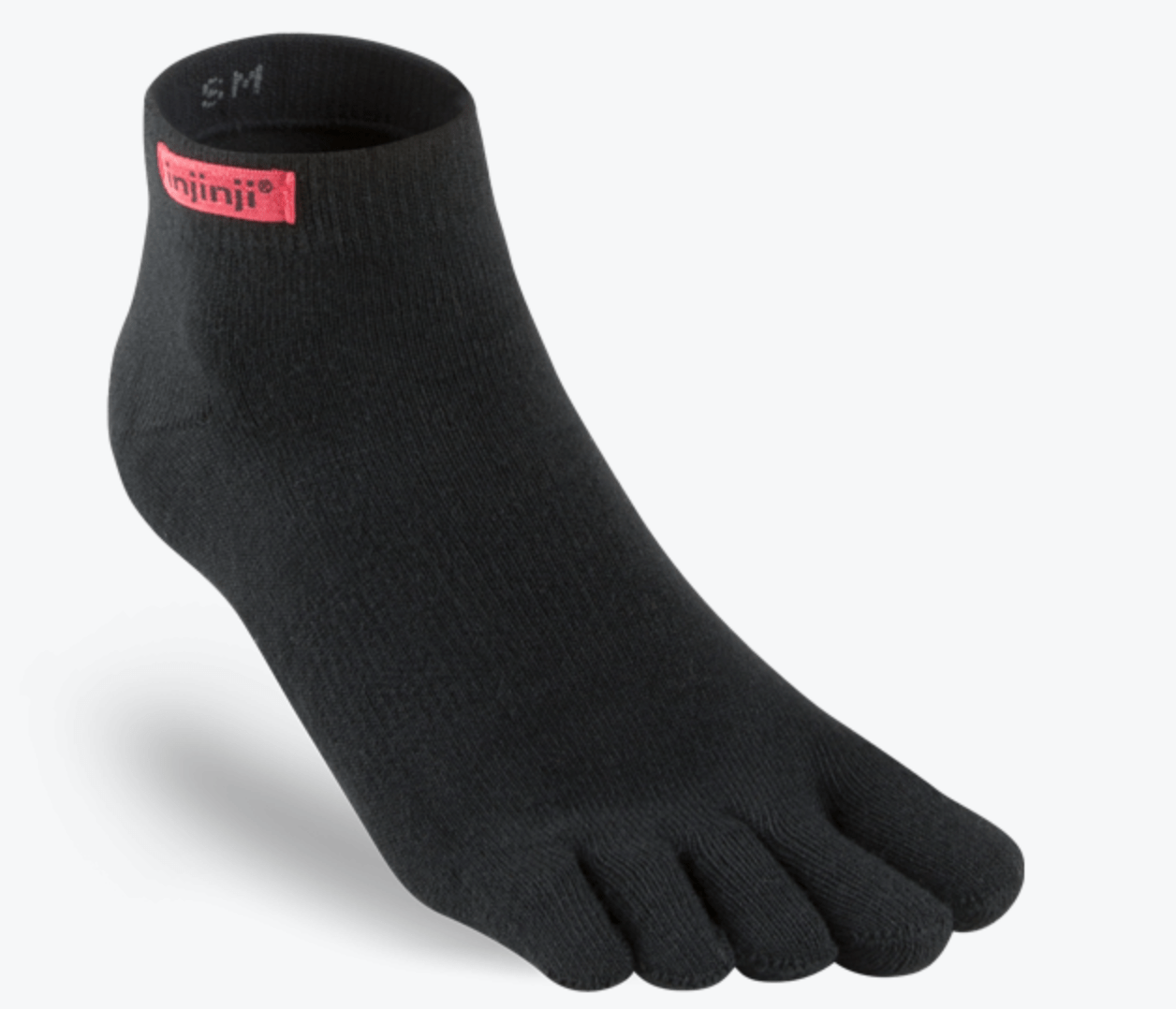 injinji Socks S (37-40 EU) / Black injinji Sport Original Weight Micro Soks