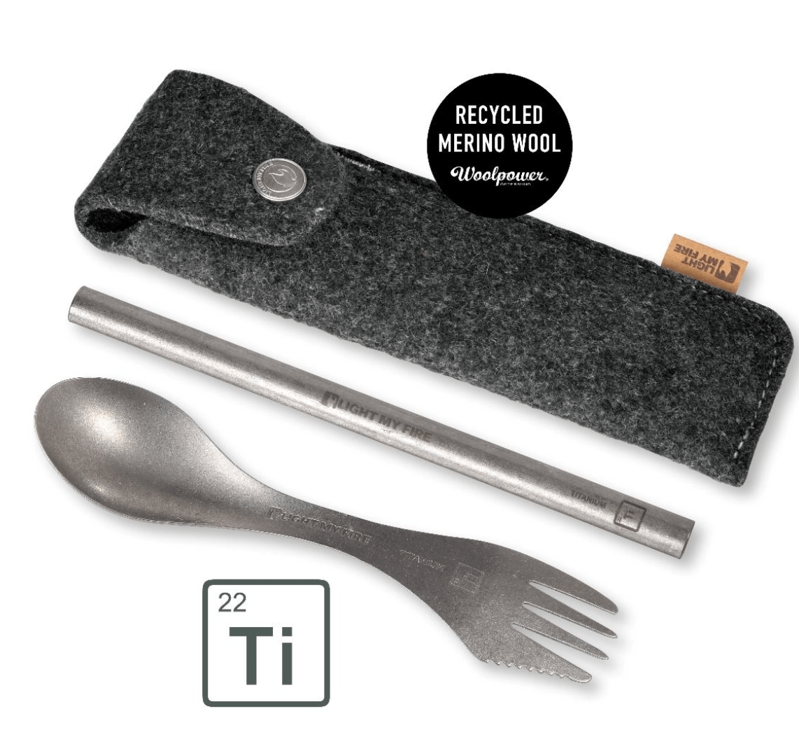 Light My Fire Sporks Light My Fire Spork´n Straw Kit Titanium