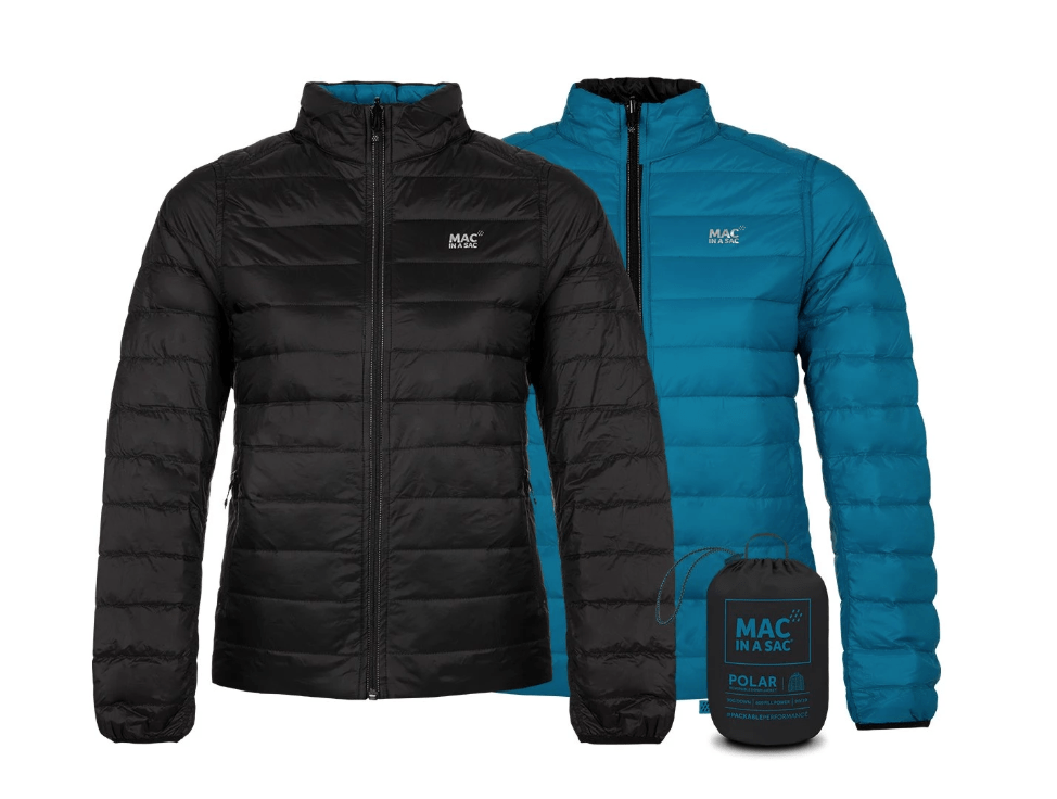 Mac in a Sac Jackets 2XL / Black/Teal Mac In A Sac Polar II Reversible Down Jacket W's