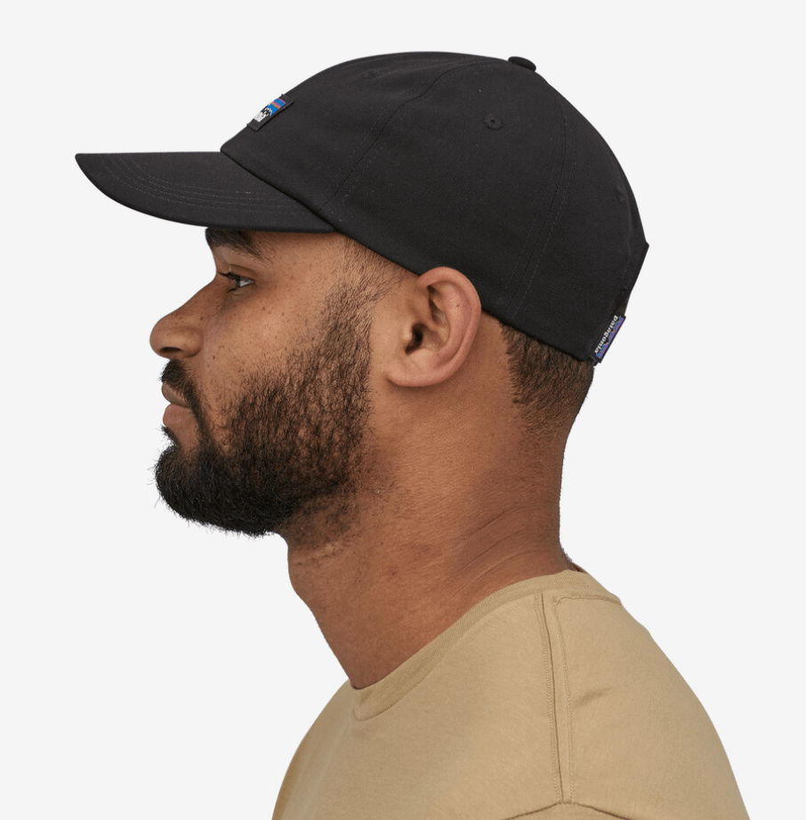 Patagonia Cap Black Patagonia P-6 Label Trad Cap