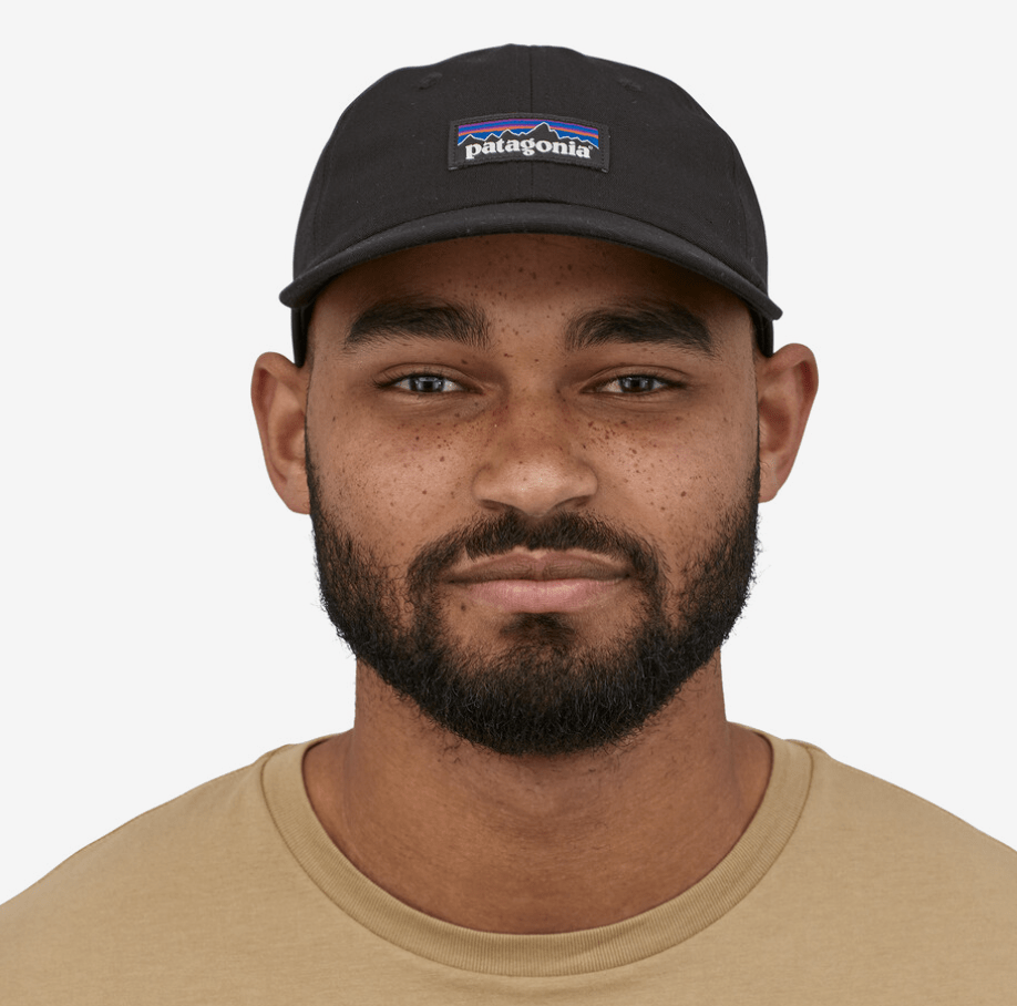 Patagonia Cap Black Patagonia P-6 Label Trad Cap