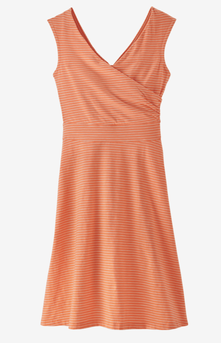 Patagonia Dress M / High Tide: Tigerlily Orange Patagonia Porch Song Dress