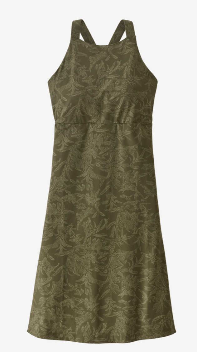 Patagonia Dress M / Monkey Flower: Basin Green Patagonia Magnolia Spring Dress