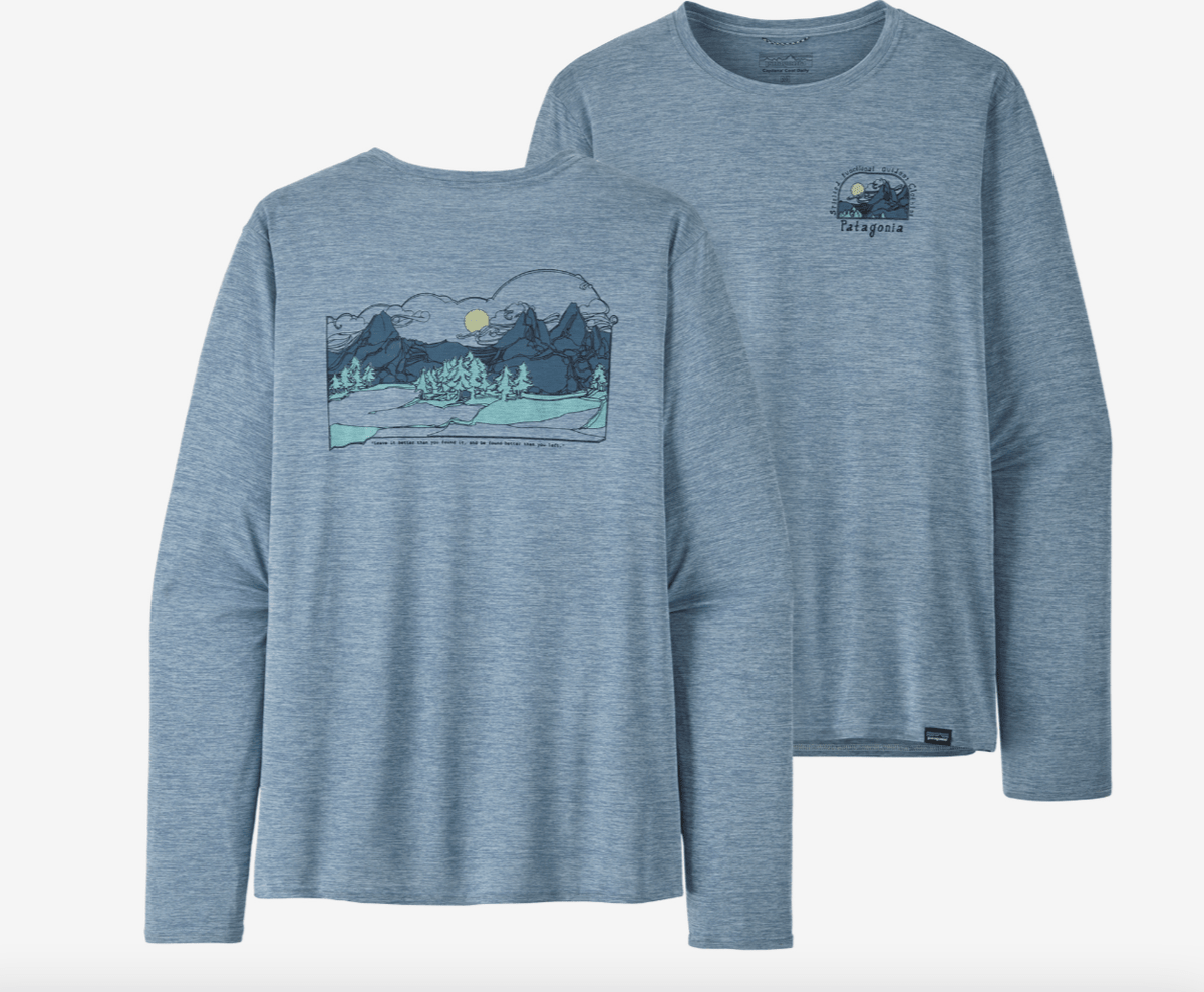 Patagonia LS Capilene Cool Daily Graphic Shirt Lands M