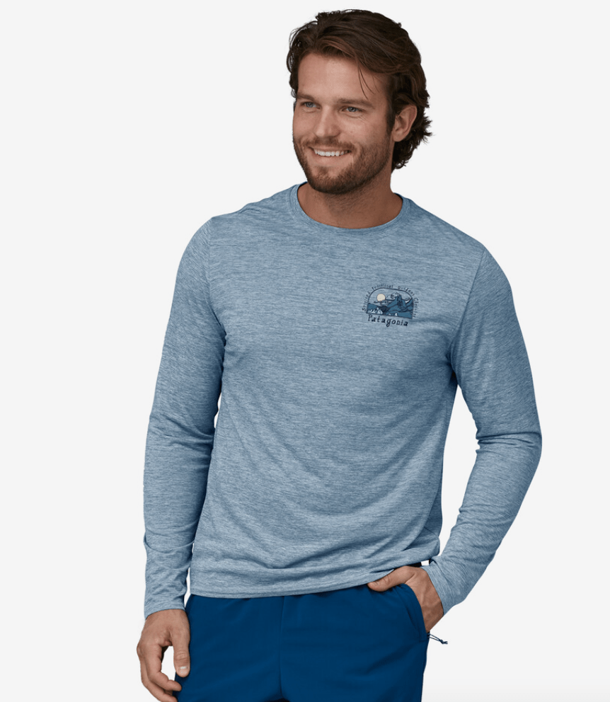 Patagonia LS Capilene Cool Daily Graphic Shirt Lands M