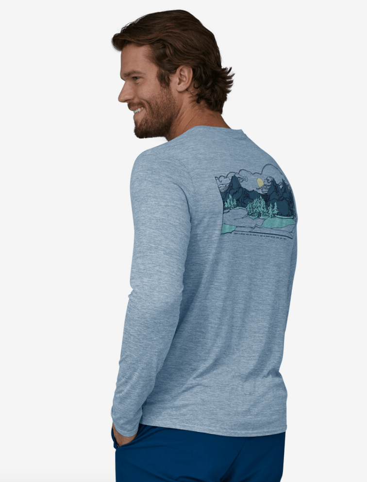 Patagonia LS Capilene Cool Daily Graphic Shirt Lands M