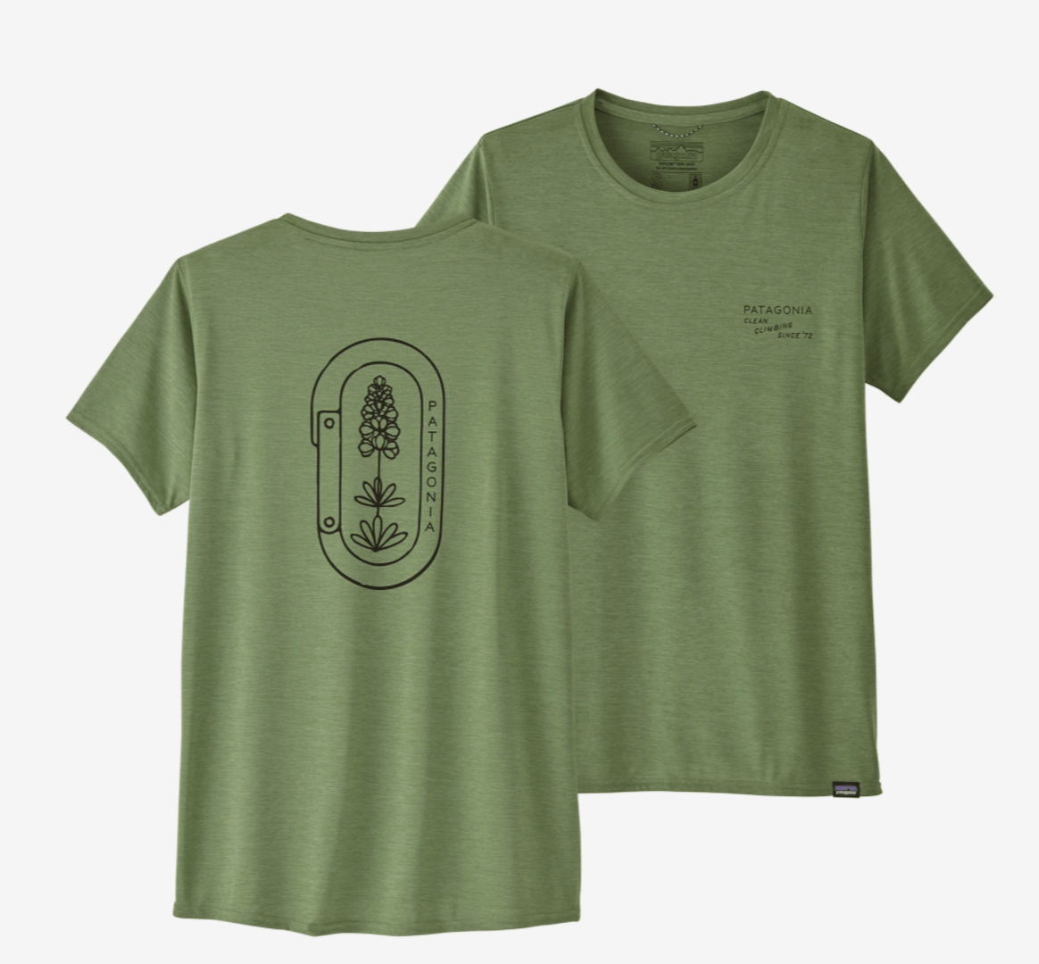 Patagonia T-Shirt S / Clean Climb Bloom: Sedge Green X-Dye Patagonia Capilene® Cool Daily Graphic Shirt