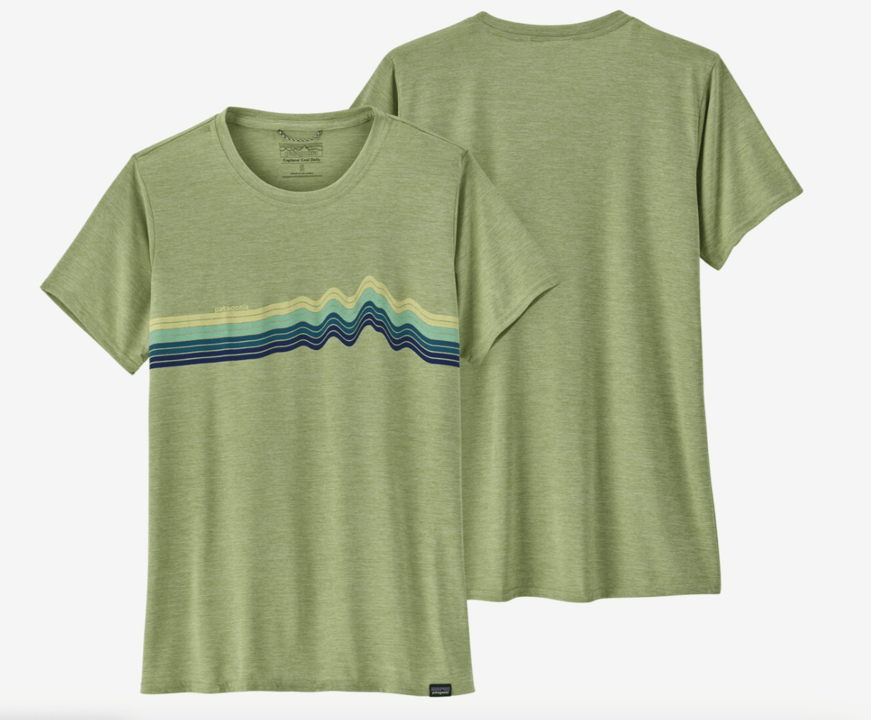 Patagonia T-Shirt S / Salvia Green X-Dye Patagonia Capilene Cool Daily Graphic Shirt