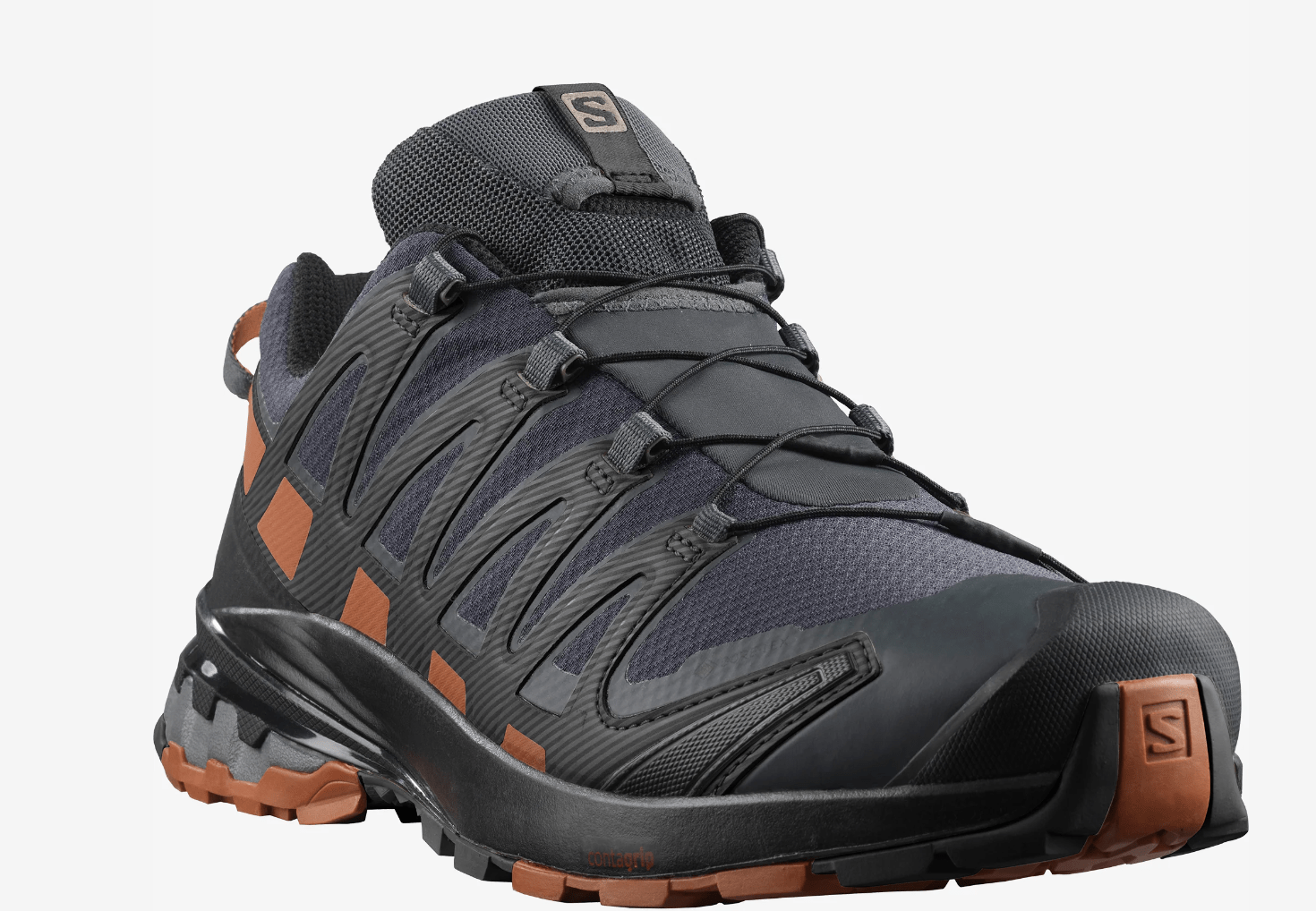 Salomon Shoes 8 UK / Ebony / Caramel Cafe / Black Salomon XA Pro 3D v8 Wide