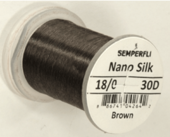 Semperfli Thread Brown Semperfli Nano Silk Thread 18/0