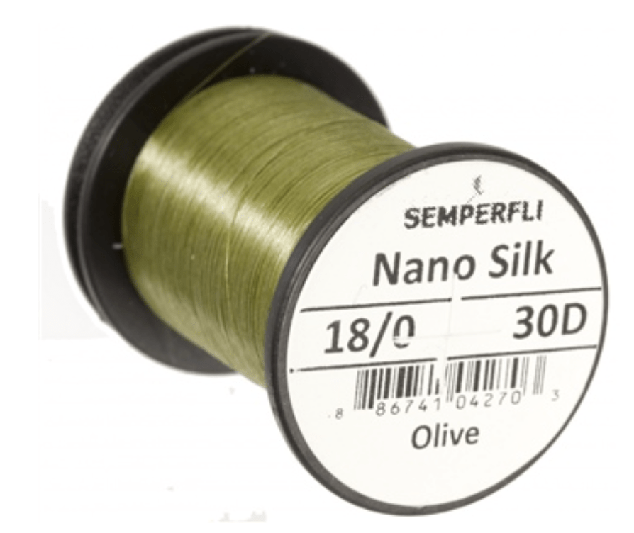 Semperfli Thread Olive Semperfli Nano Silk Thread 18/0