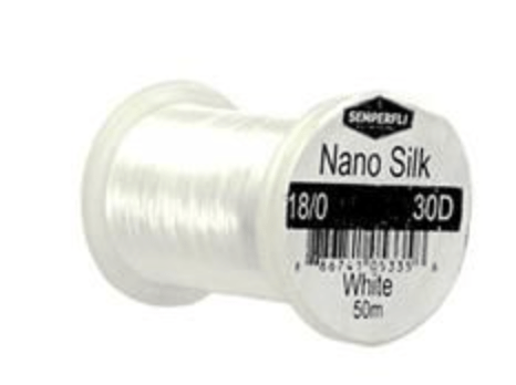 Semperfli Thread White Semperfli Nano Silk Thread 18/0