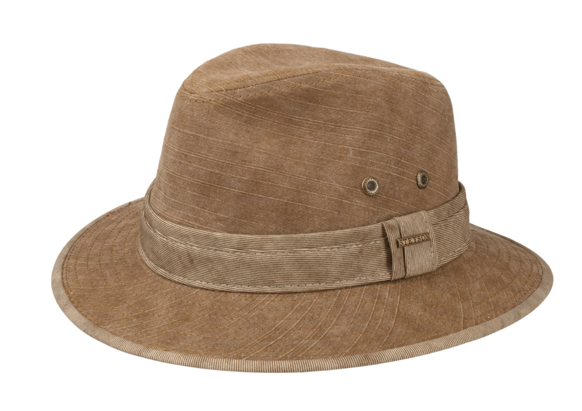 Stetson Hats 55/S / Brown Stetson Alao Traveller Cloth Hat