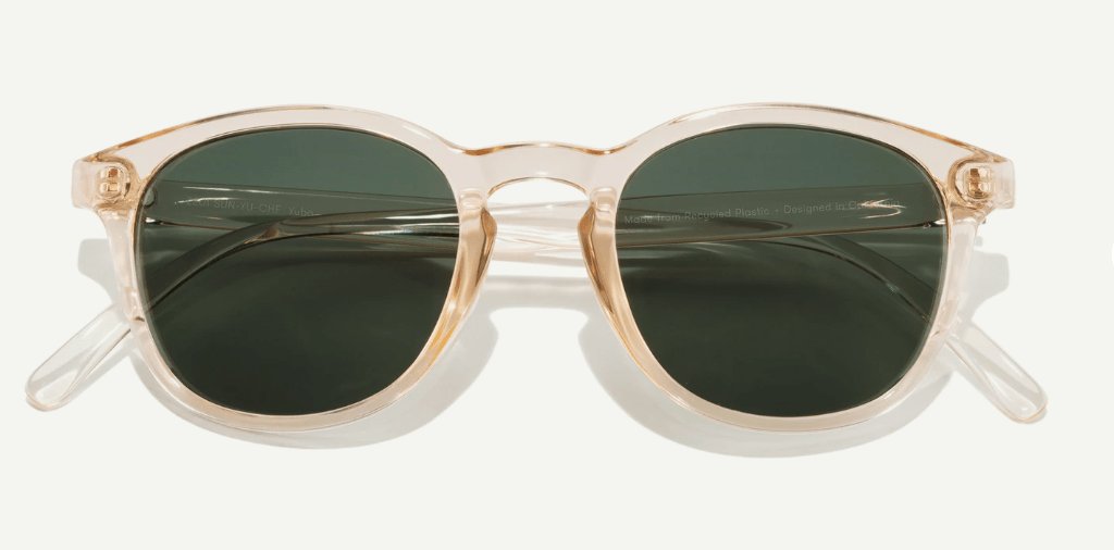 Sunski Sunglasses Champagne Forest Sunski Yuba Polarized Sunglasses