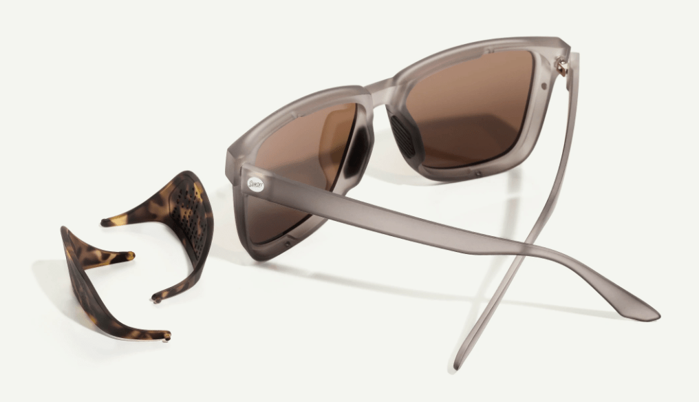 Sunski Sunglasses Matte Mist Amber Sunski Couloir Polarized Sunglasses