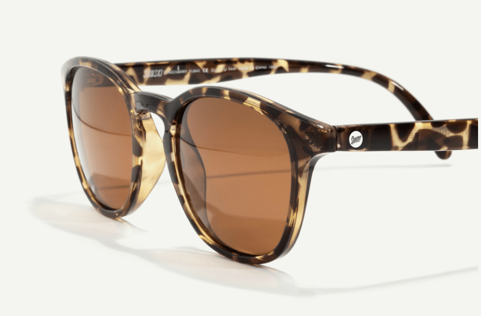 Sunski Sunglasses Tortoise Amber Sunski Yuba Polarized Sunglasses