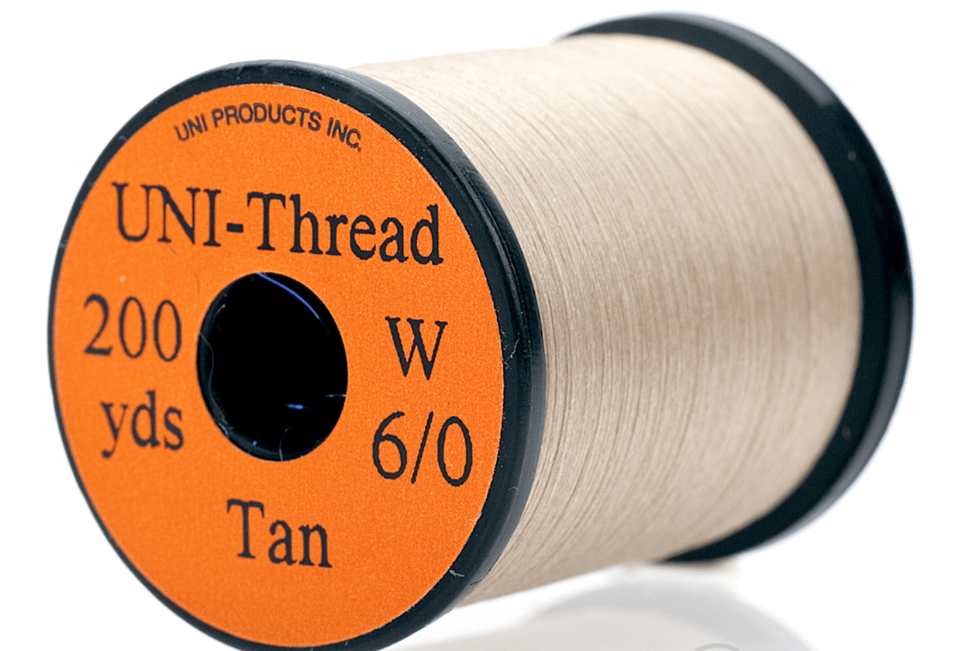 UNI Tinsel Tan Uni Thread 6/0 Waxed