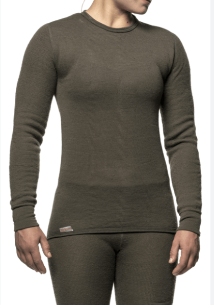 Woolpower Baselayer Woolpower Crewneck 200 g Pine Green