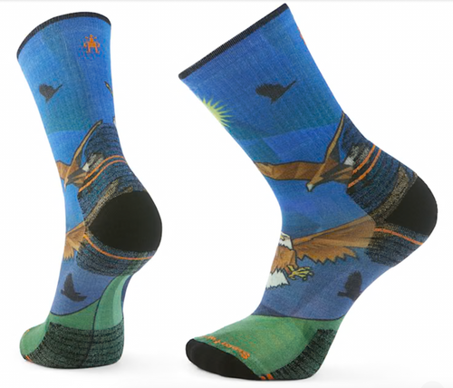 Smartwool Hike Eagle Print Crew Socks