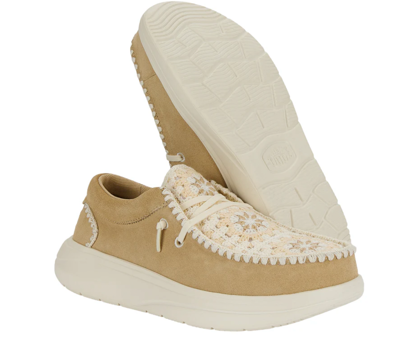 HeyDude Wendy Comf Suede Crochet
