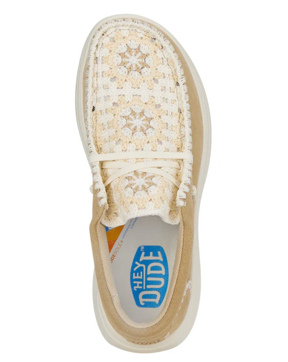 HeyDude Wendy Comf Suede Crochet