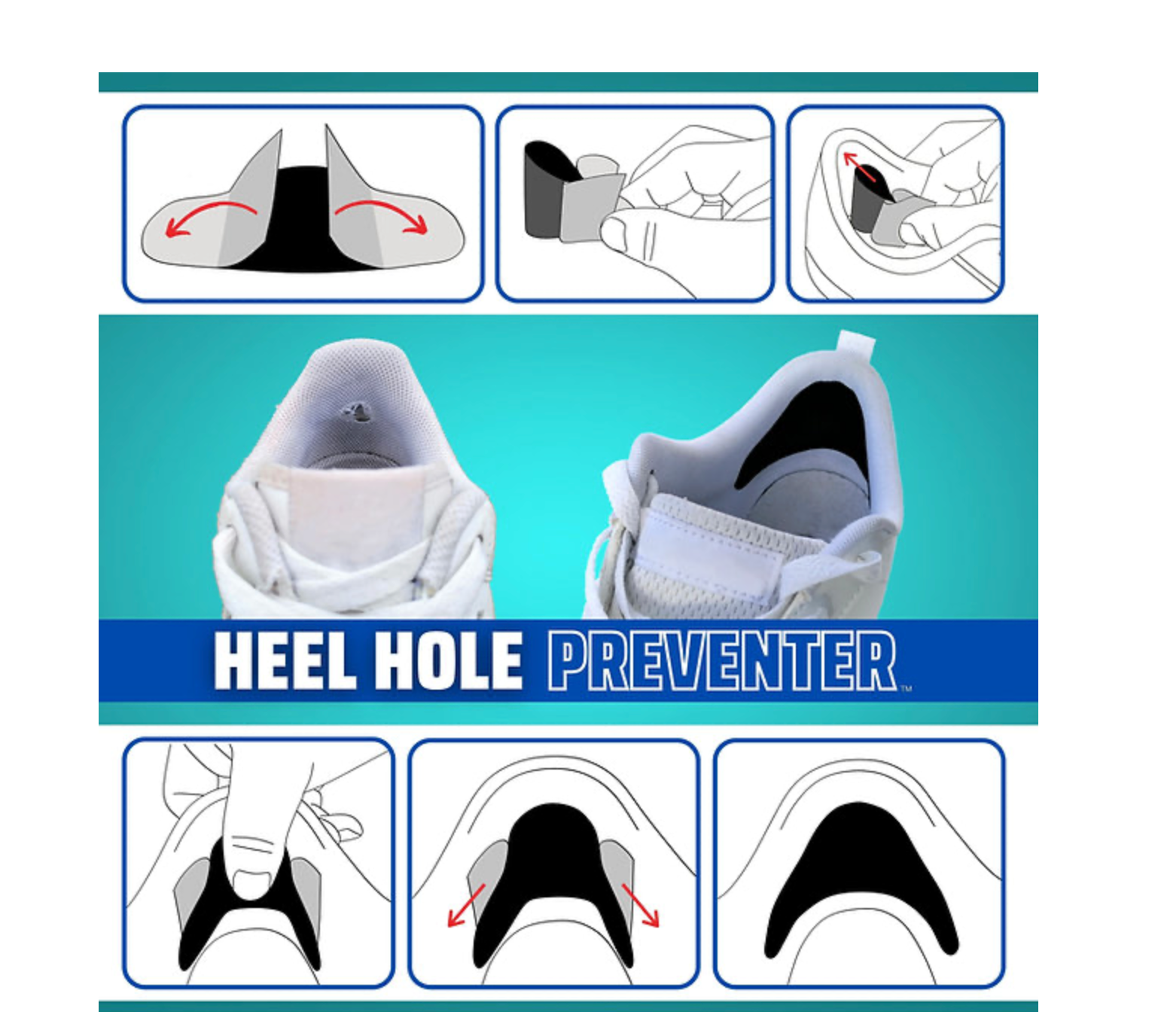 Trainer Armour Heel Hole Preventer