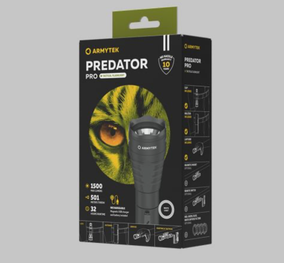 Armytek Predator Pro Magnet USB White Light