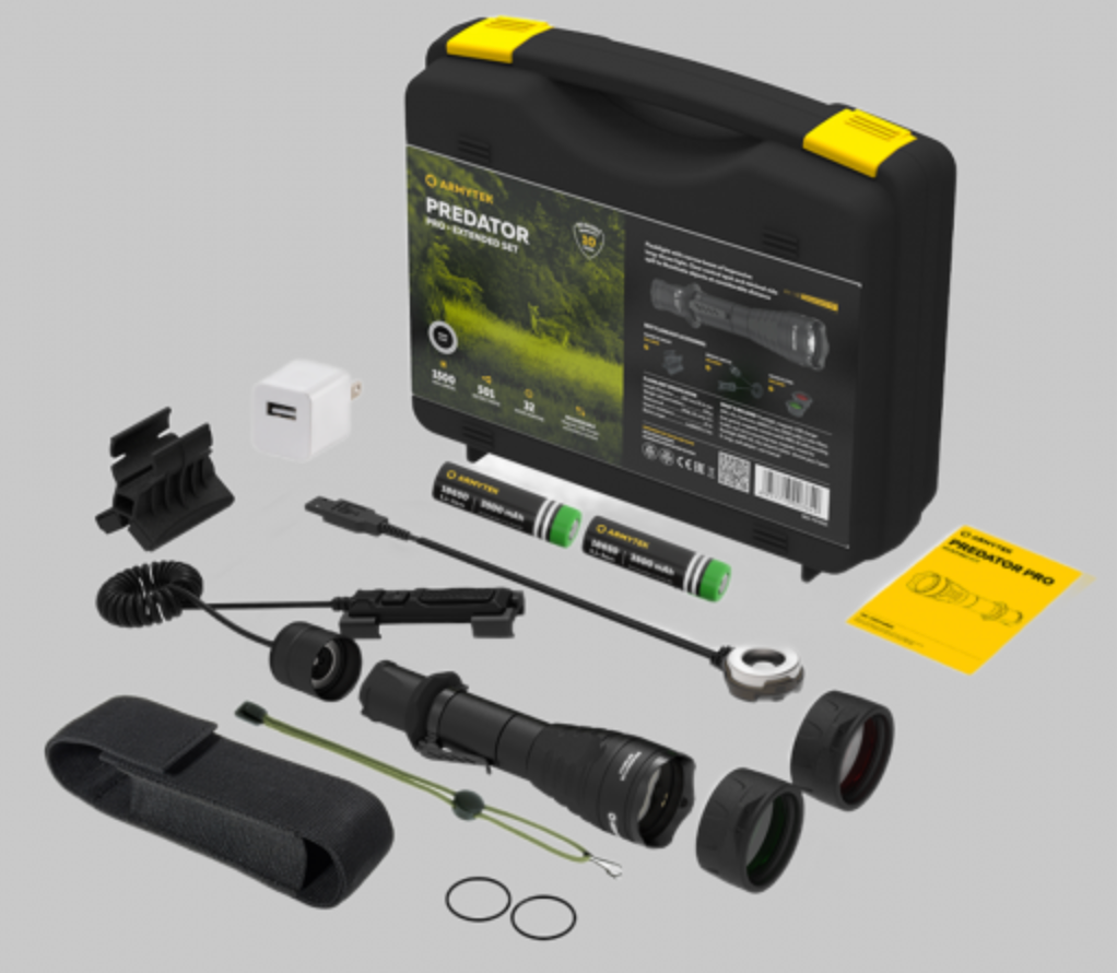 Armytek Predator Pro Magnet USB Extended Set White Light