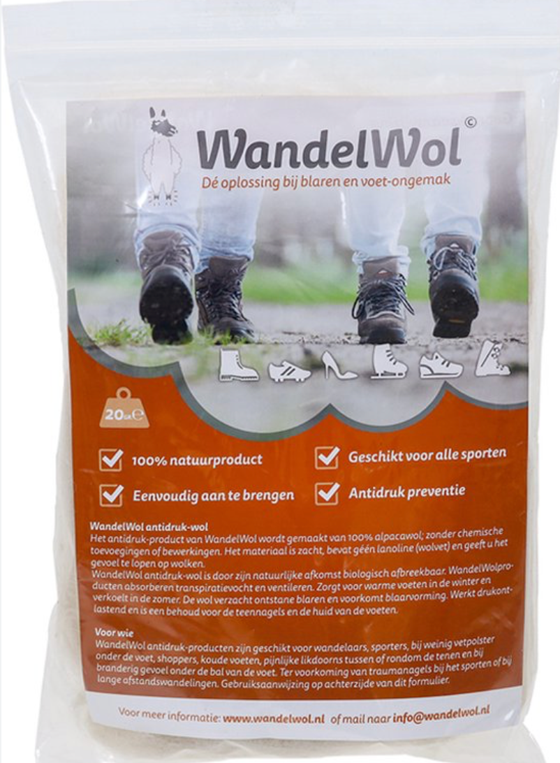 Walking Wool 20 grams anti-pressure wool - Alpaca wool lanolin-free