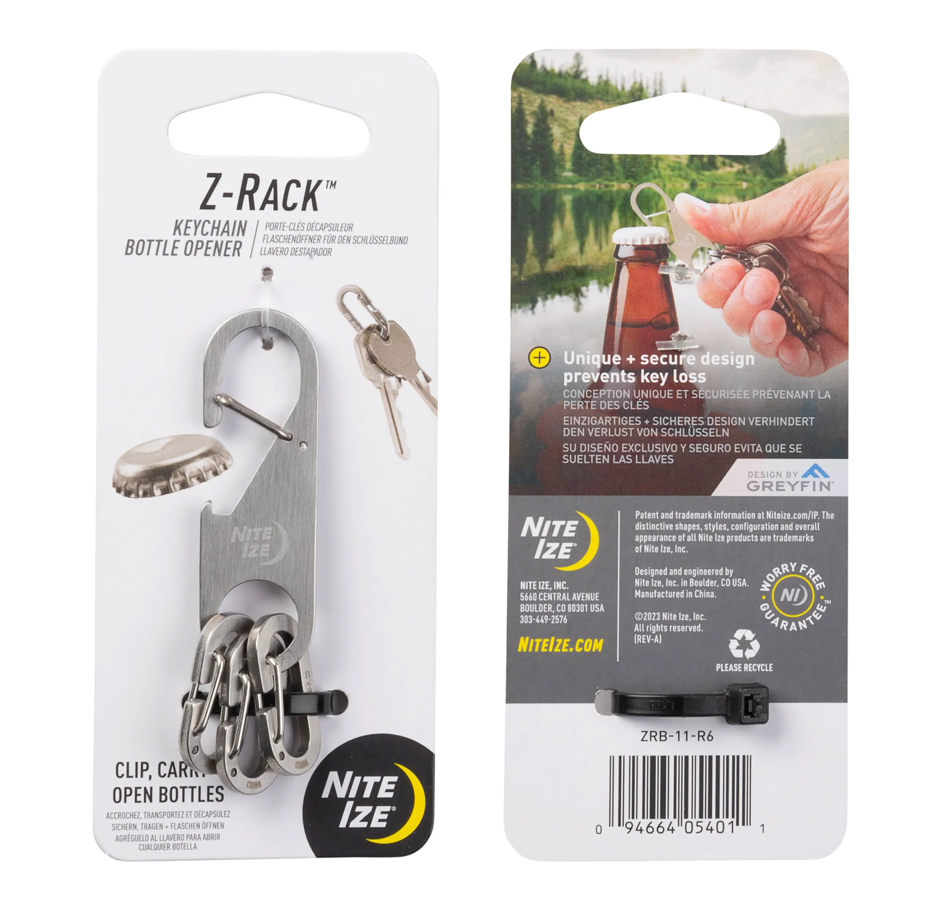 Nit Ize Z-RACK™ KEYCHAIN BOTTLE OPENER