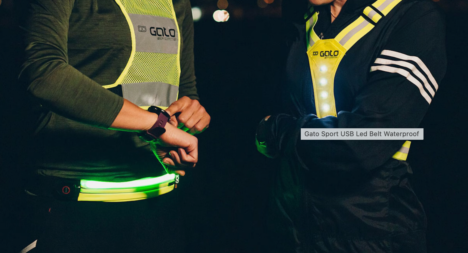 Gato Sport USB LED Belt