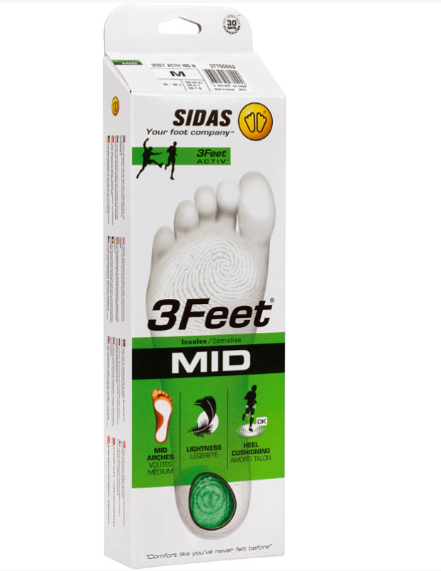 Sidas Multisport Insoles - 3Feet® Activ' Mid