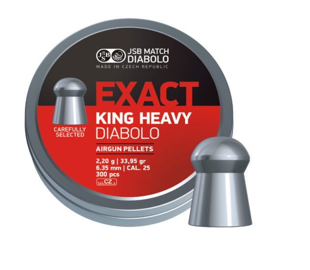 JSB Match Diabolo Exact King Heavy 6.35 mm