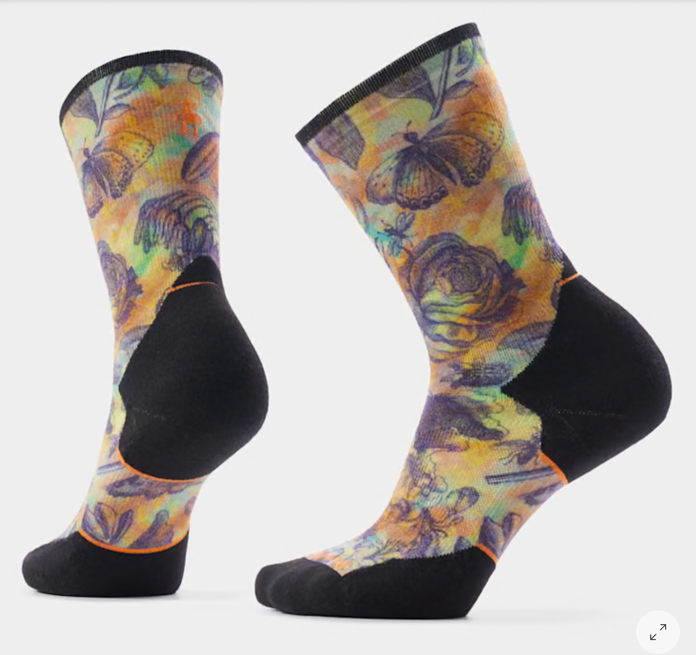 Smartwool Trail Run Floral Party Print Crew Socks W