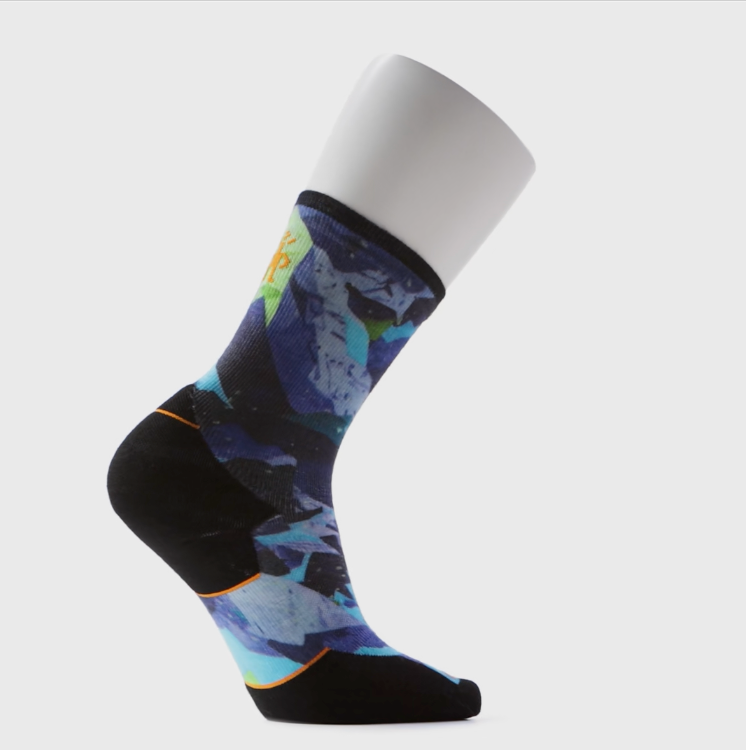 Smartwool Trail Run Summit Sector Print Crew Socks
