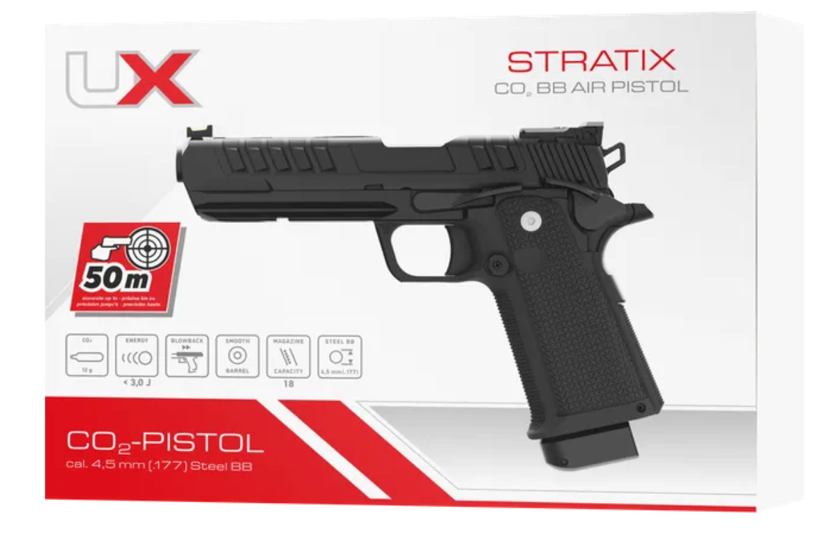 UX Stratix 4.5 mm (.177) BB, CO₂, < 3.0 J