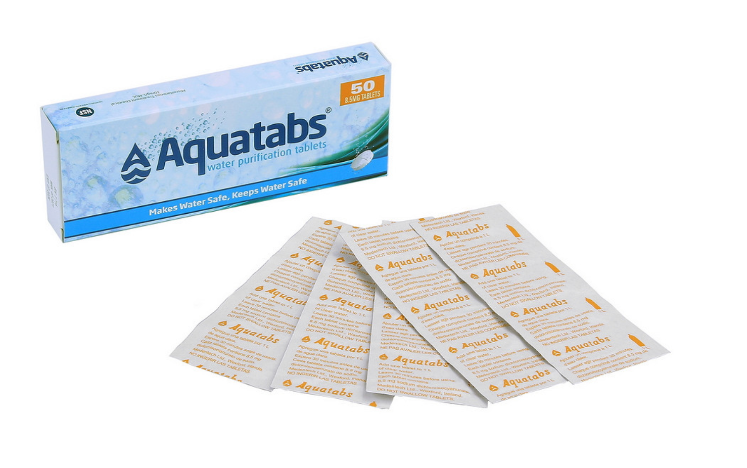 BCB Water purification tablets per piece (1 x 50 pieces) CR216