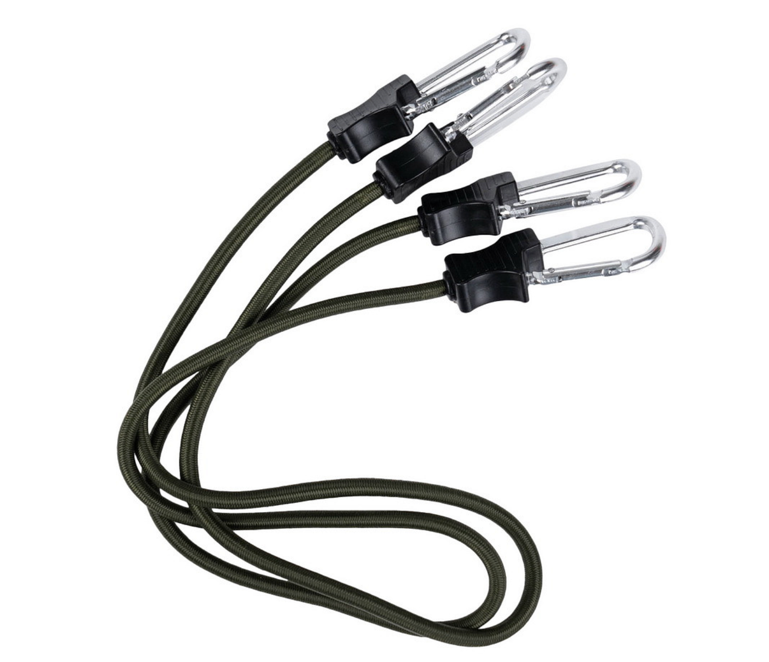 Stretch elastic with carabiners 90 cm