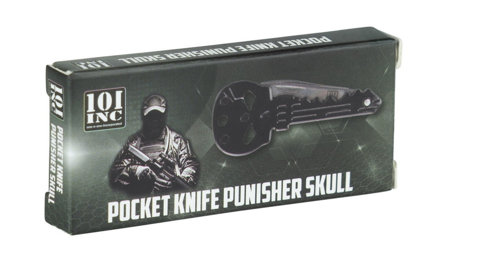 101 INC Pocket knife punishment skull