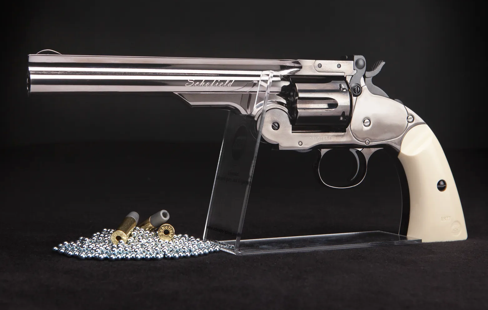 ASG Schofield, Airgun, BB, Steel Grey, 6"