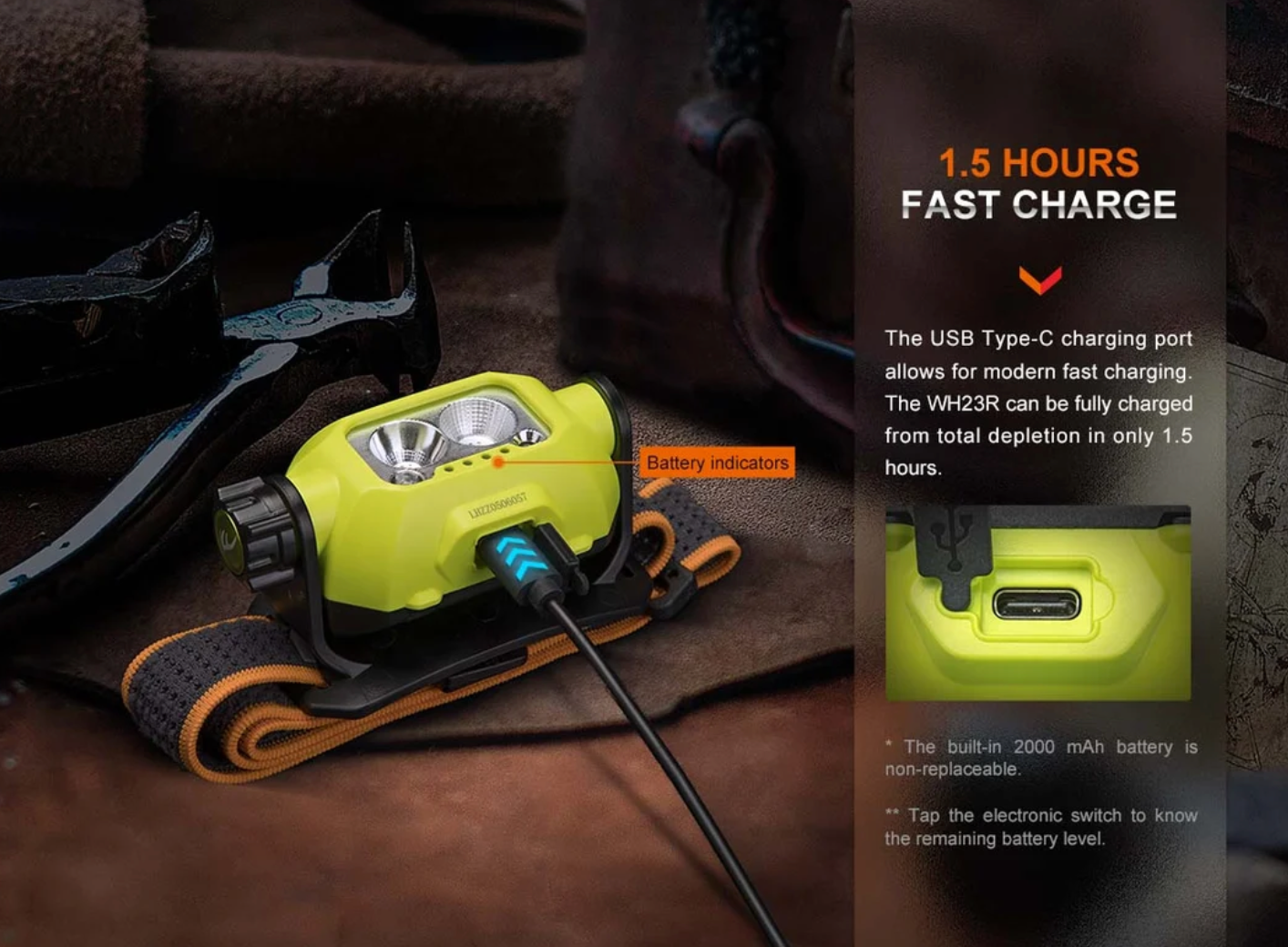 WH23R WORK HEADLAMP
