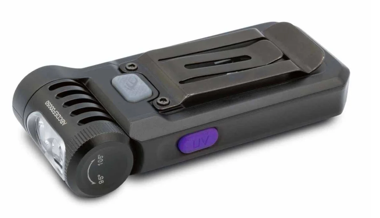 SW05R-UV CLIP ON FLASHLIGHT WITH UV LIGHT