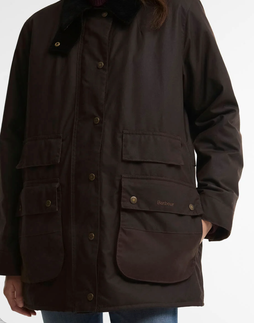 Barbour Modern Border Waxed Jacket W