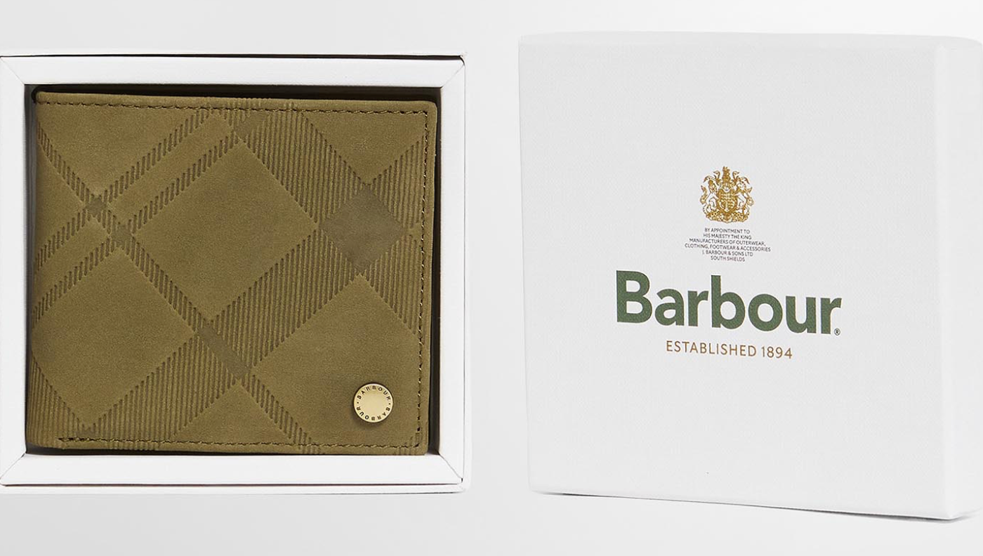 Barbour Beith Tartan Leather Wallet