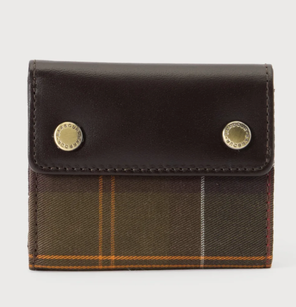 Barbour Benslie Tartan Leather Wallet