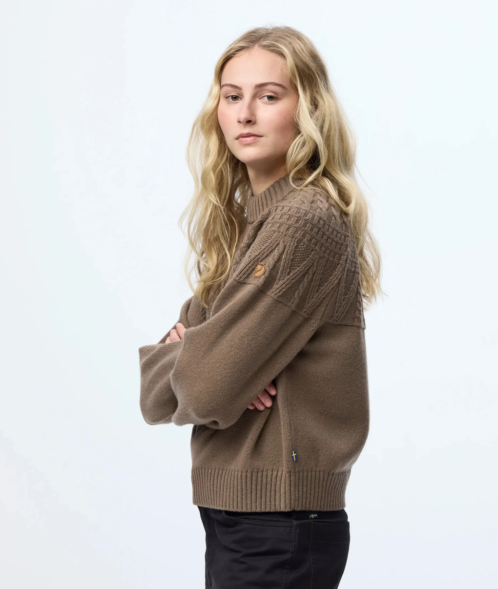 Fjallraven ÖVIK SOLID JACQUARD KNIT W
